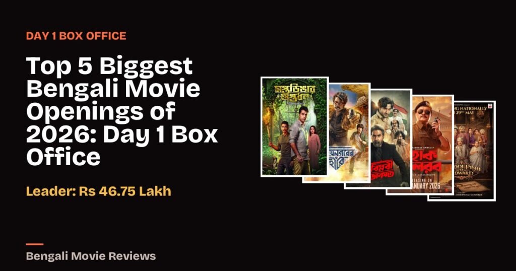 Top 5 Biggest Bengali Movie Openings of 2026: Day 1 Box Office Collection